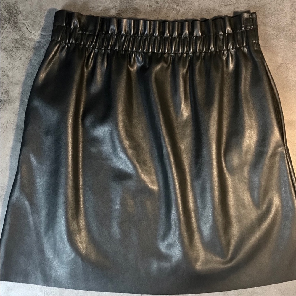 ZARA Faux Leather Mini Skirt